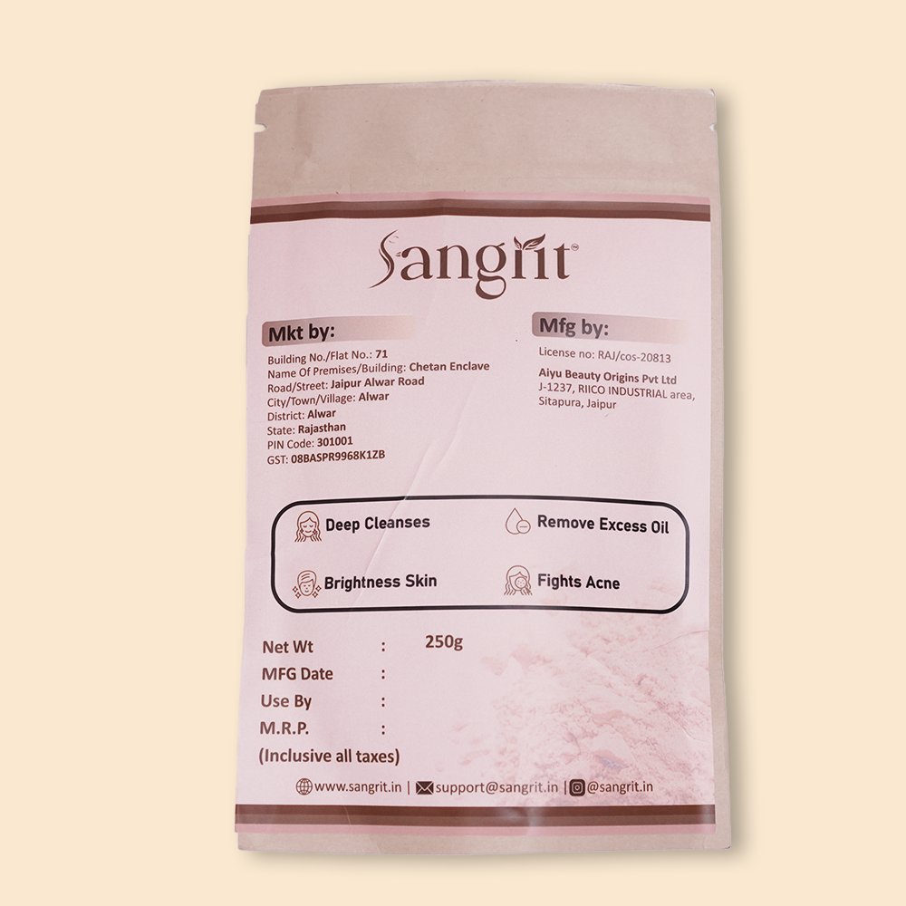 Raw Multani Mitti – 100% Natural Fuller's Earth - 250gm